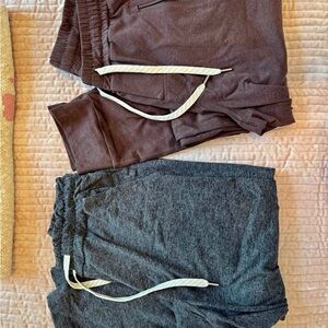 Vuori bundle Brown and Gray joggers.